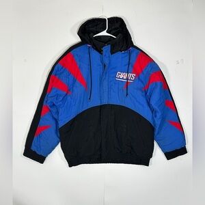 Vintage 90s New York Giants NFL Pro Line Apex One Men M Sharktooth Puffer Jacket